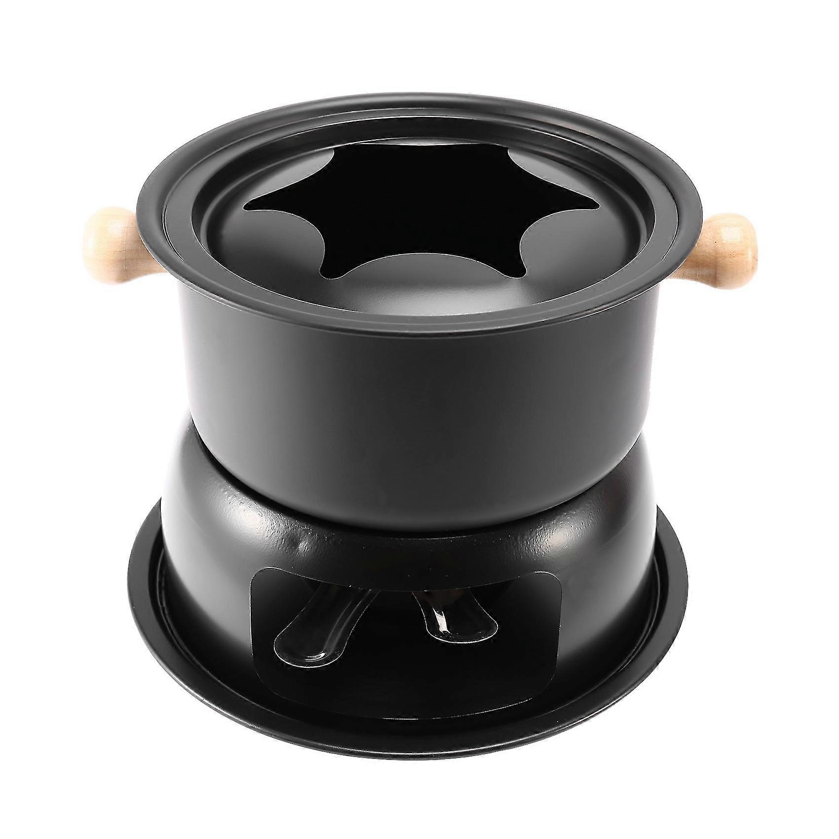 Chocolate Fondue Maker Set Multifunction Carbon Steel Ice Cream Chocolate Cheese Hot Pot Melting Po