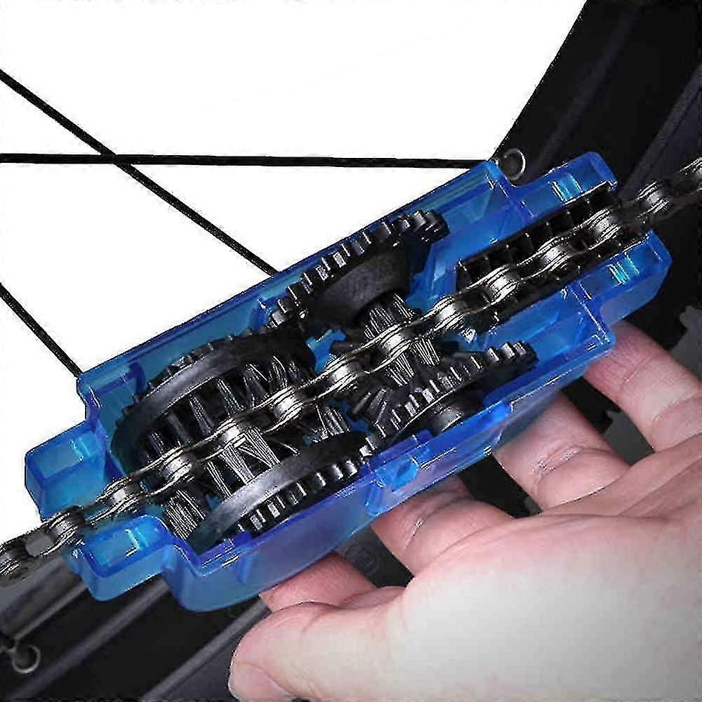 Bicycle Chain Cleaning Device, Scrubbing Brush Tool Set