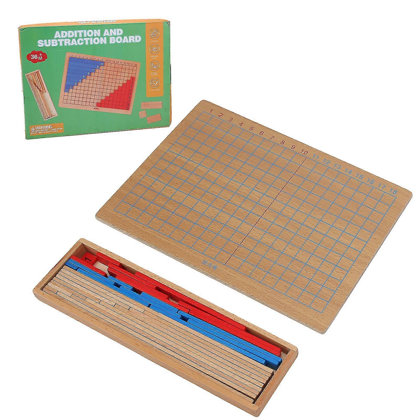 Educational Wooden Mathematics Toy for Children - Numerical Addition and Subtraction Board