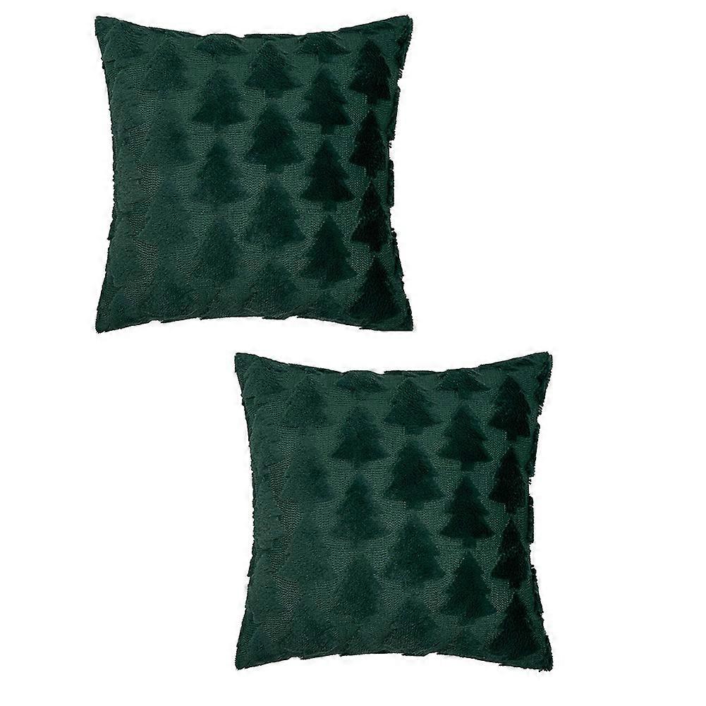Pillow Covers Soft Plush Faux Fur Tree Decorative Throw Pillows Pillowcases for Couch Sofa Festival