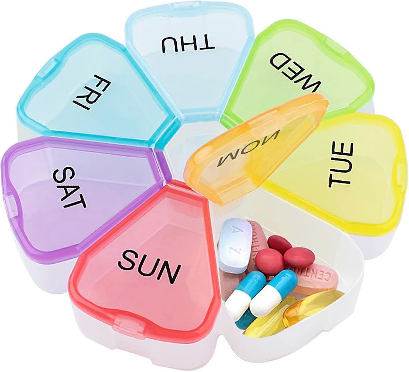 Weekly Organiser, Iave 7 Day Tablet Box Pill Boxes Case Tablet Organiser