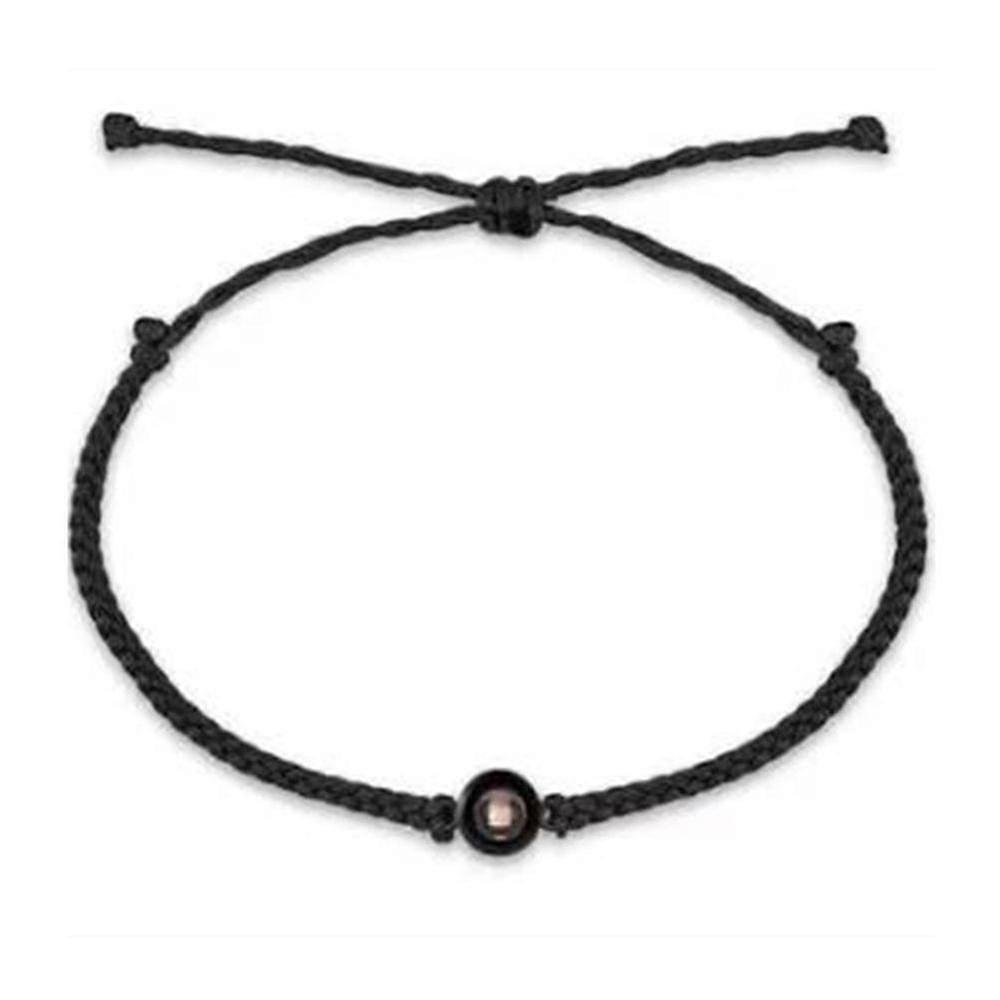 Projection Charm Bracelet Couples Adjustable Braided Rope Bracelets