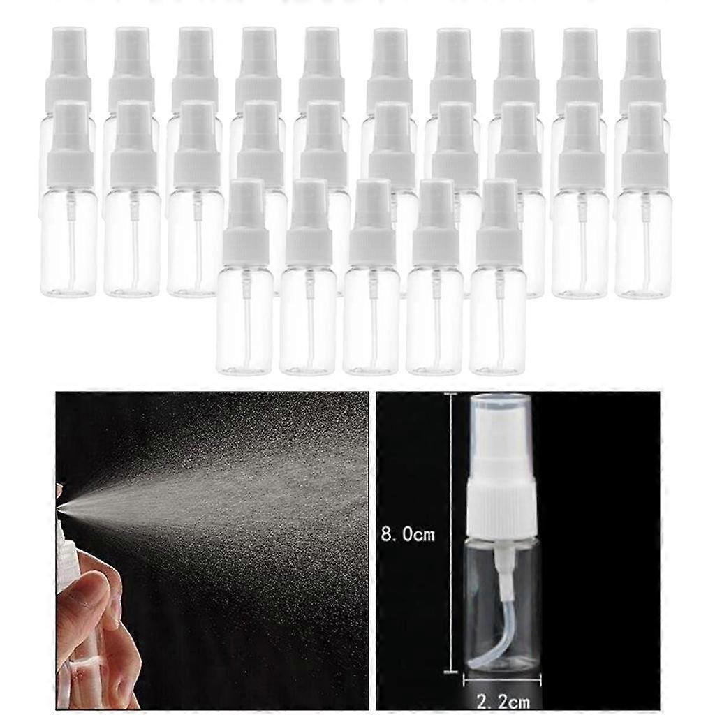25 X Transparent Refillable Empty  Refillable Fine Mist Sprayer 10ml