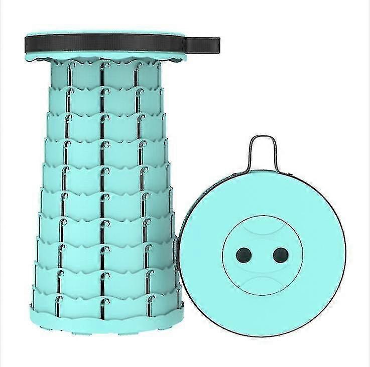 Portable Folding Height Adjustable Telescopic Stool Folding Stoollake Blue