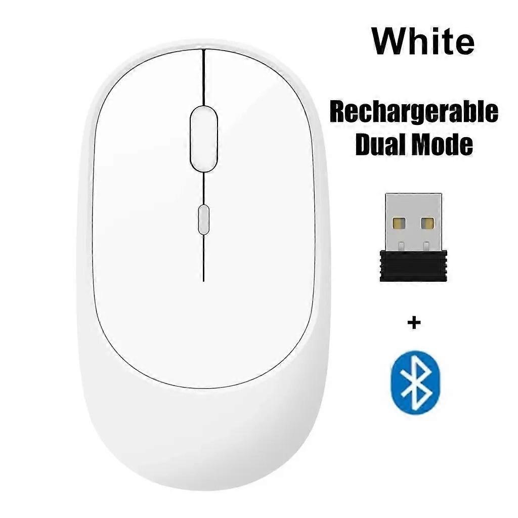 Wireless Mouse Rechargeable Blueteeth~Compatible 2.4G with USB, 3Level DPI Cordless Mice for PC Laptop Gaming Mouse Gamer Office Mice & Trackballs