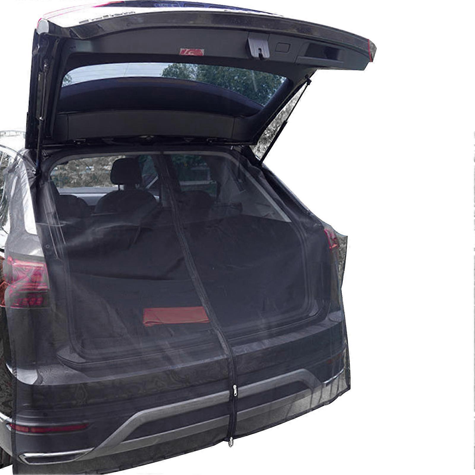 Newest Car Tailgate Mosquito Net Sunshade Screen Magnetic Mount For SUV MPV Camping Fishing Self-drive Trips SUV MPV Sedan Van