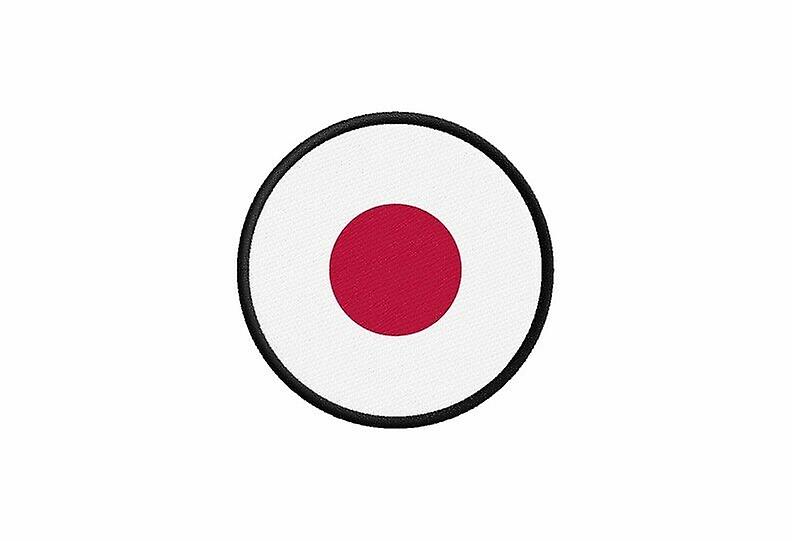 Patch ecusson Japanese flag printed thermosticker round round