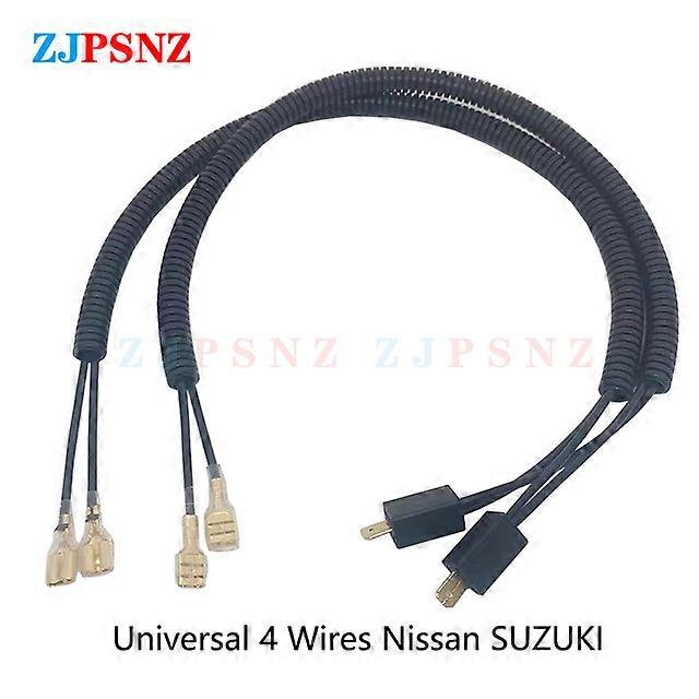 Auto Horn Plug 4 Wires Corrugated Tube Dedicated Snail Horn Socket Conversion Plug Car Speakers Single Horn Refit Double Horn