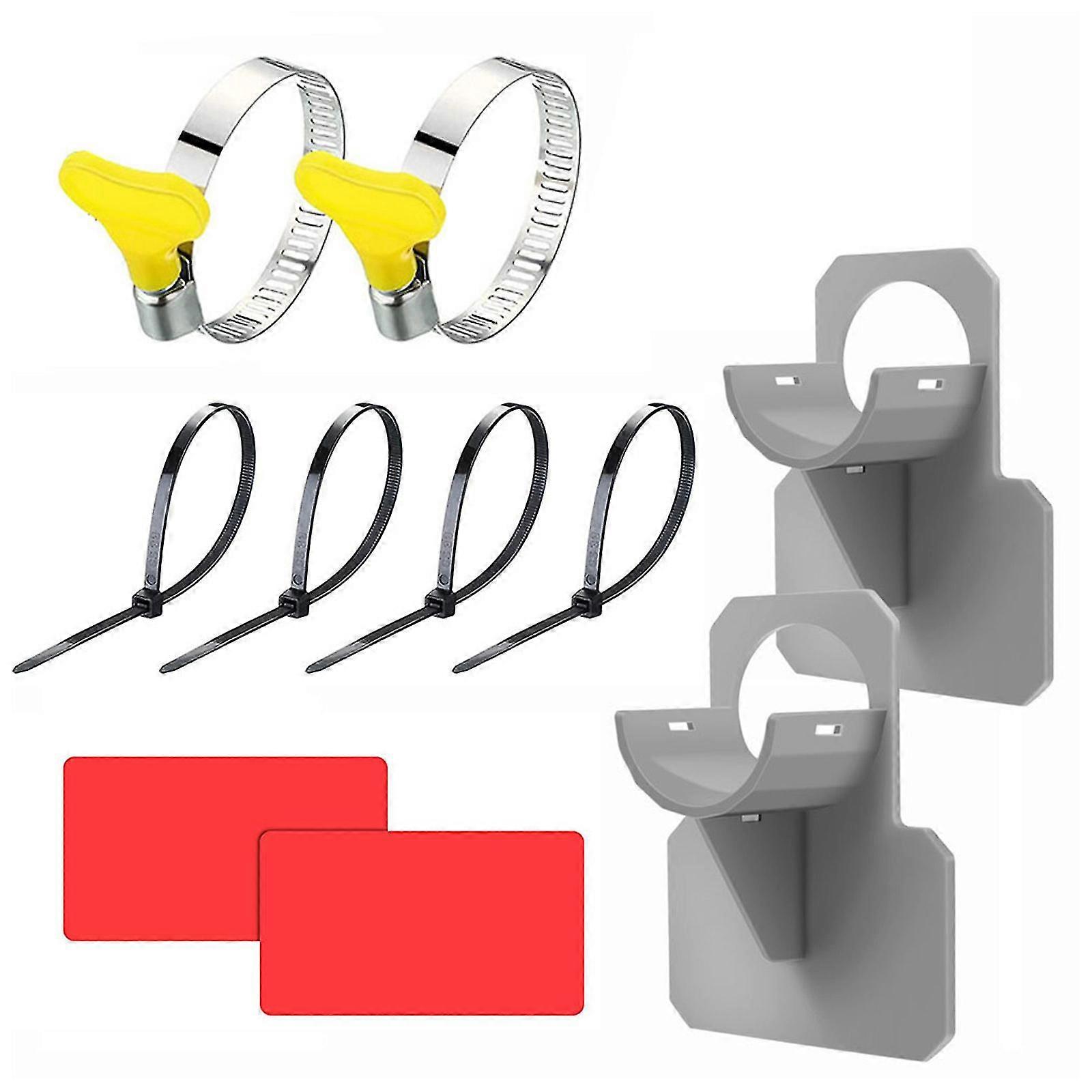 Swimming Pool Pipe Holder Hose Support Bracket With Tape & Cable Tie Hose Clamp