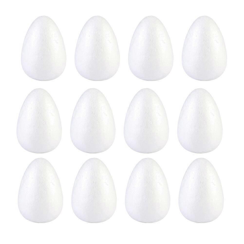12pcs Easter DIY Eggs Hand-made Painting Eggs Easter Party Decor Supplies