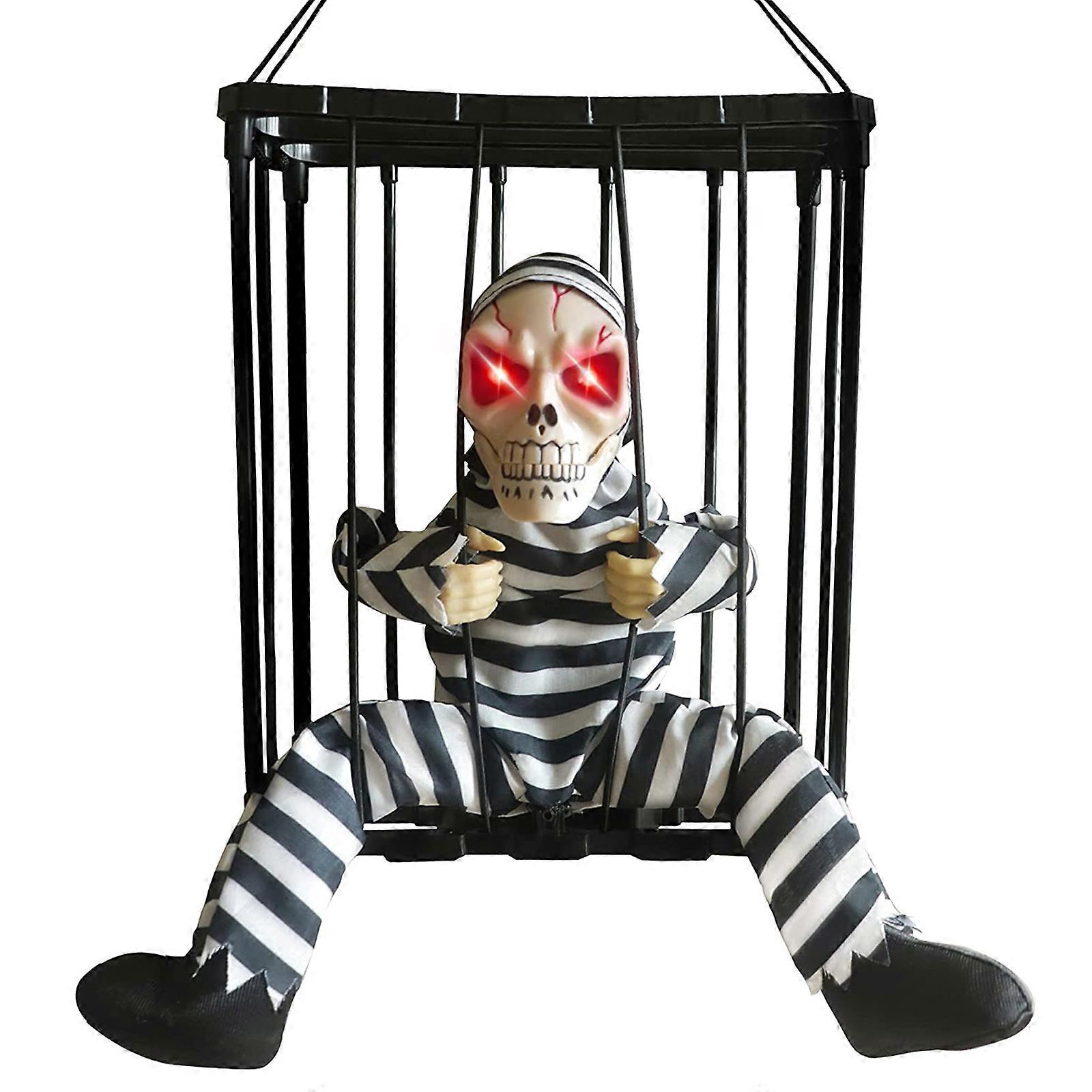 Halloween Hanging Decorations Spooky Ghost Voice Activated Haunted House Props