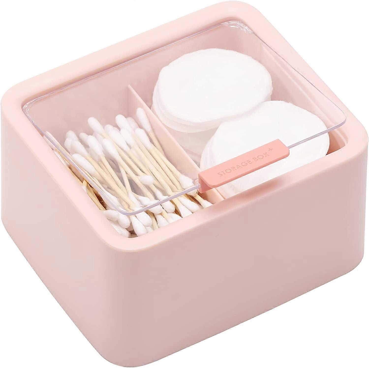 QTips Storage Organizer 2 Pcs with Hinged Lids for Storage