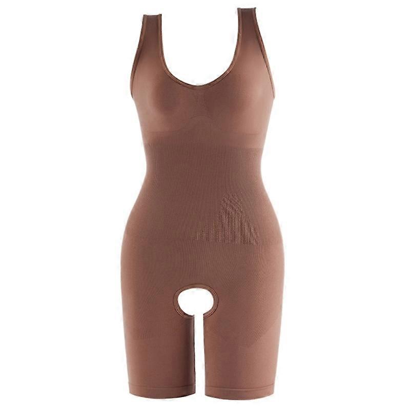 L93F Open Crotch Corset Belly Contracting Hip Lifting Sliming Legs Women Shaping Seamless Underwear High Waist Stretch Corset