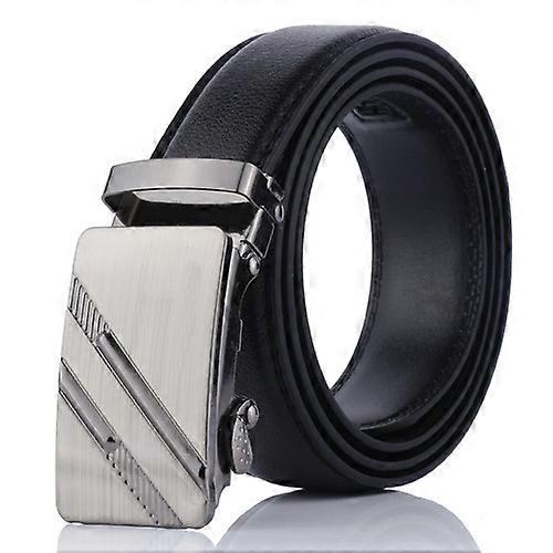 Men's High-quality and Durable Artificial Leather Automatic Buckle Belt Business Casual Fashion Wild Jeans Belt Waistband