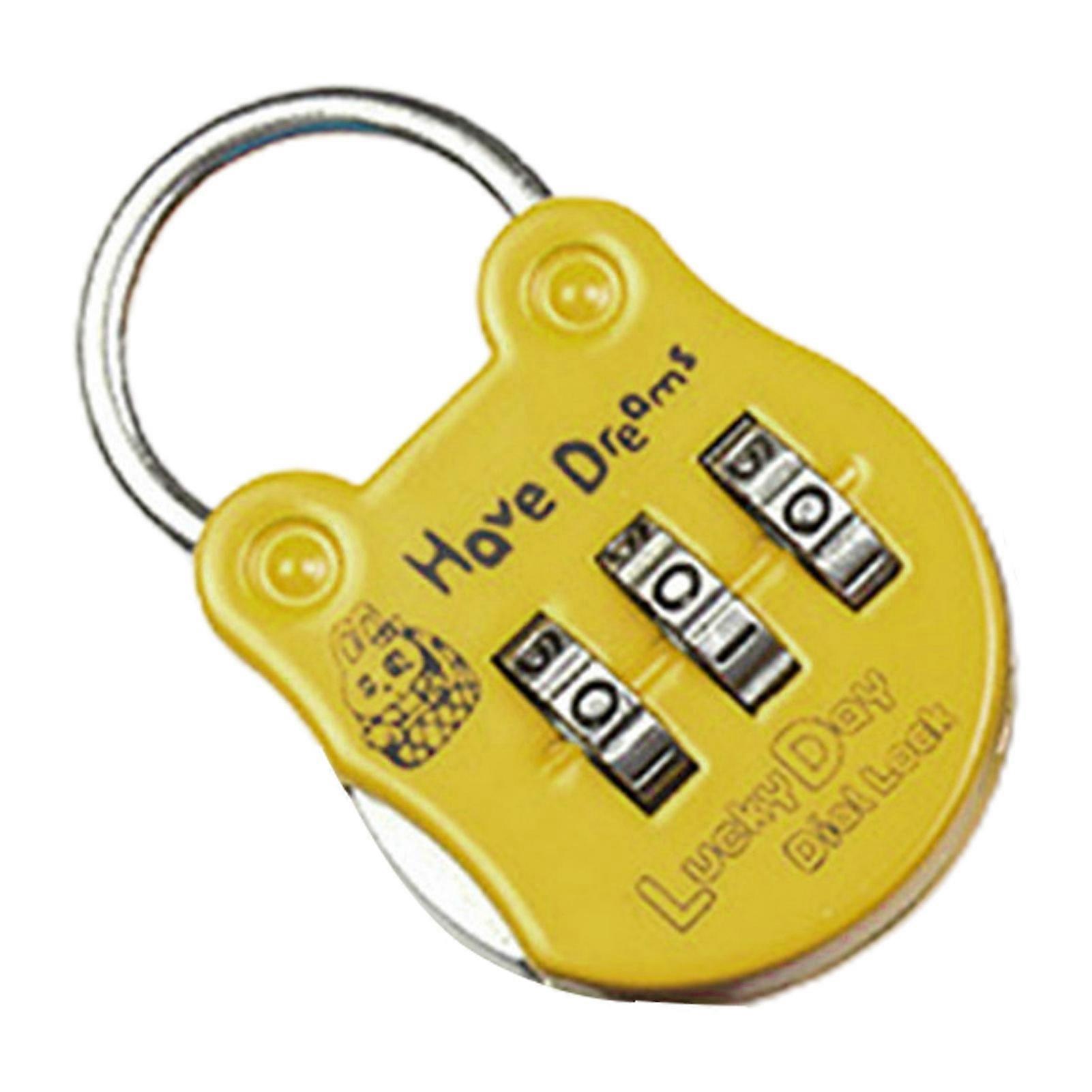 Digit Number Lock Multipurpose Wear Resistant 6 Colors 3 Digit Combination Padlock Code lock for Home Mengxi