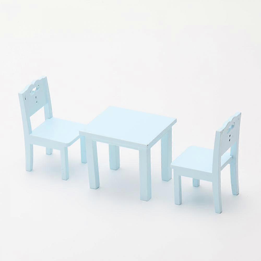 3 Pcs Kids Table Chair Simulation Furniture Mini Chair Toy Children Desk Chair Set Furniture Model Chair Model Toy A