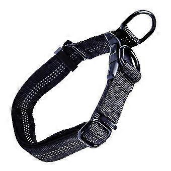 Collier réfléchissant pour chien, collier pour animaux de compagnie en nylon réglable avec rembourrage doux en néoprène