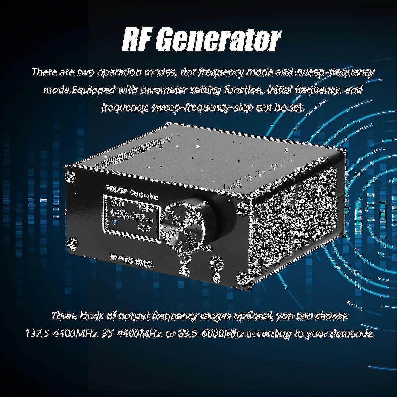 Vfo Rf Generator Dot Swept Frequency Amplitude Adjustable 0.5ppm Radio Frequency Signal Source Sma Output Interface