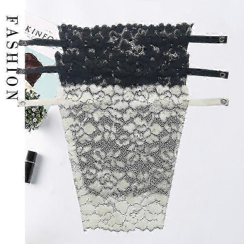 3pcs Lace Clip-on Mock Camisole Bra Insert Overlay Modesty Panel Mock Best