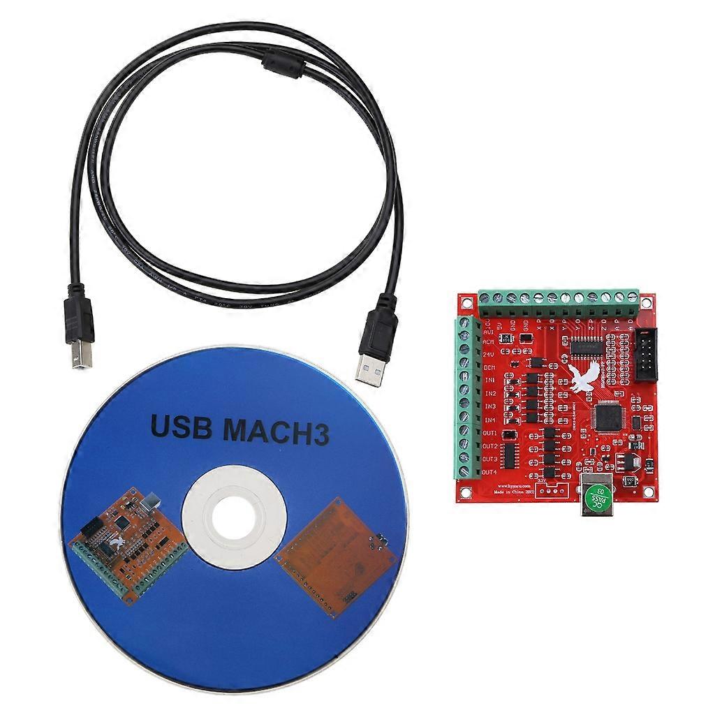 4 Axis Mach3 Stepper Motor Motion Controller Card Breakout Board USB interface