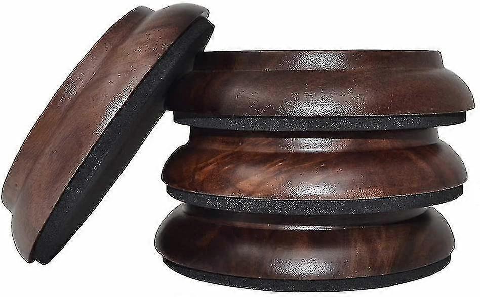 4db Álló zongora görgős csésze, prémium keményfa zongora görgő párna bútor láb