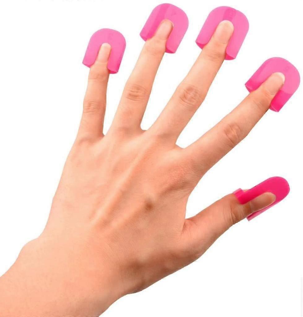 Sunrain 26pcs Reusable Soft Plastic Nail Polish Stencils With 10 Sizes