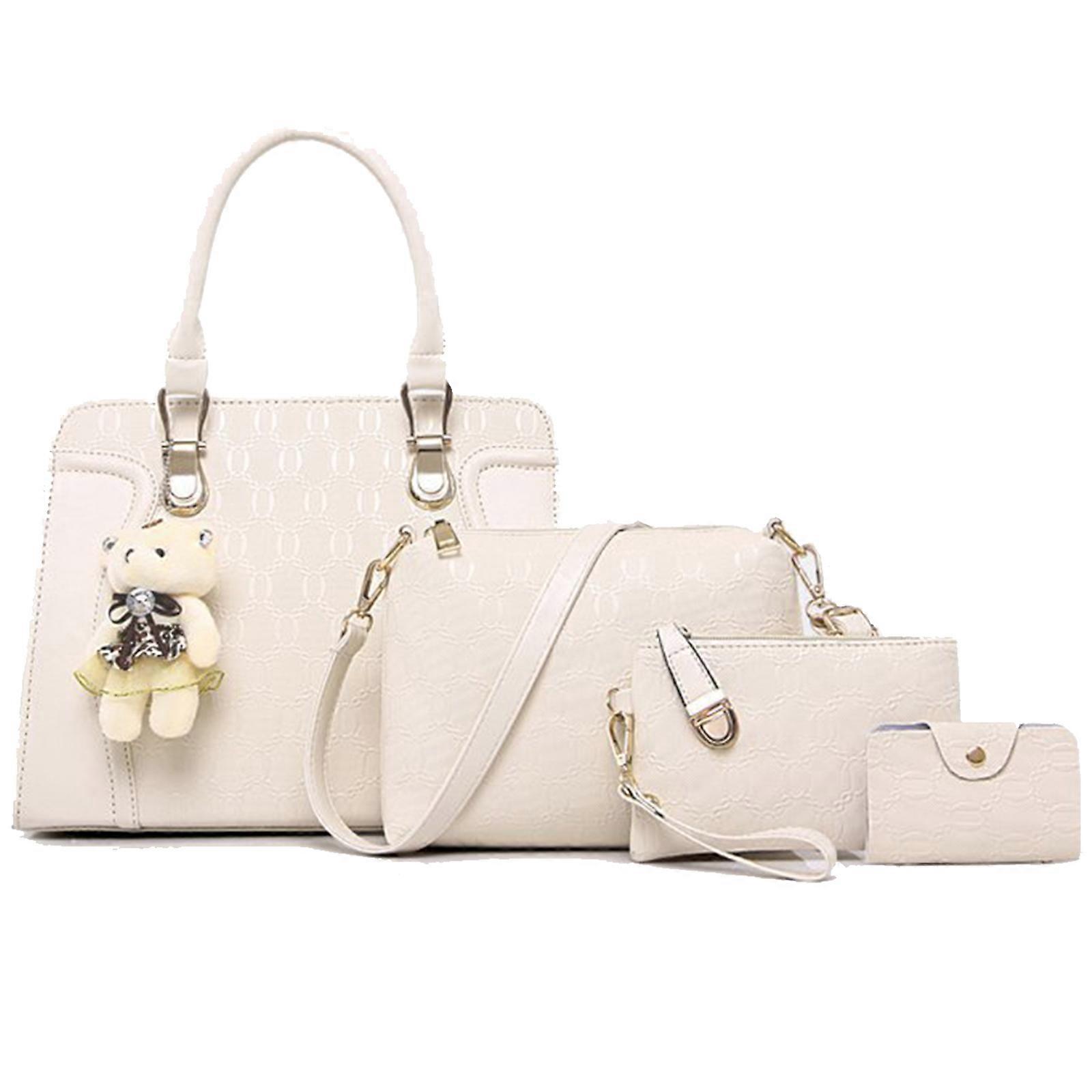 アイボリーホワイト親子バッグコレクション