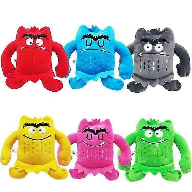 The Color Monster Plush Toy Soft Stuffed Animal Doll for Children Birthday Xmas Gift BSSM