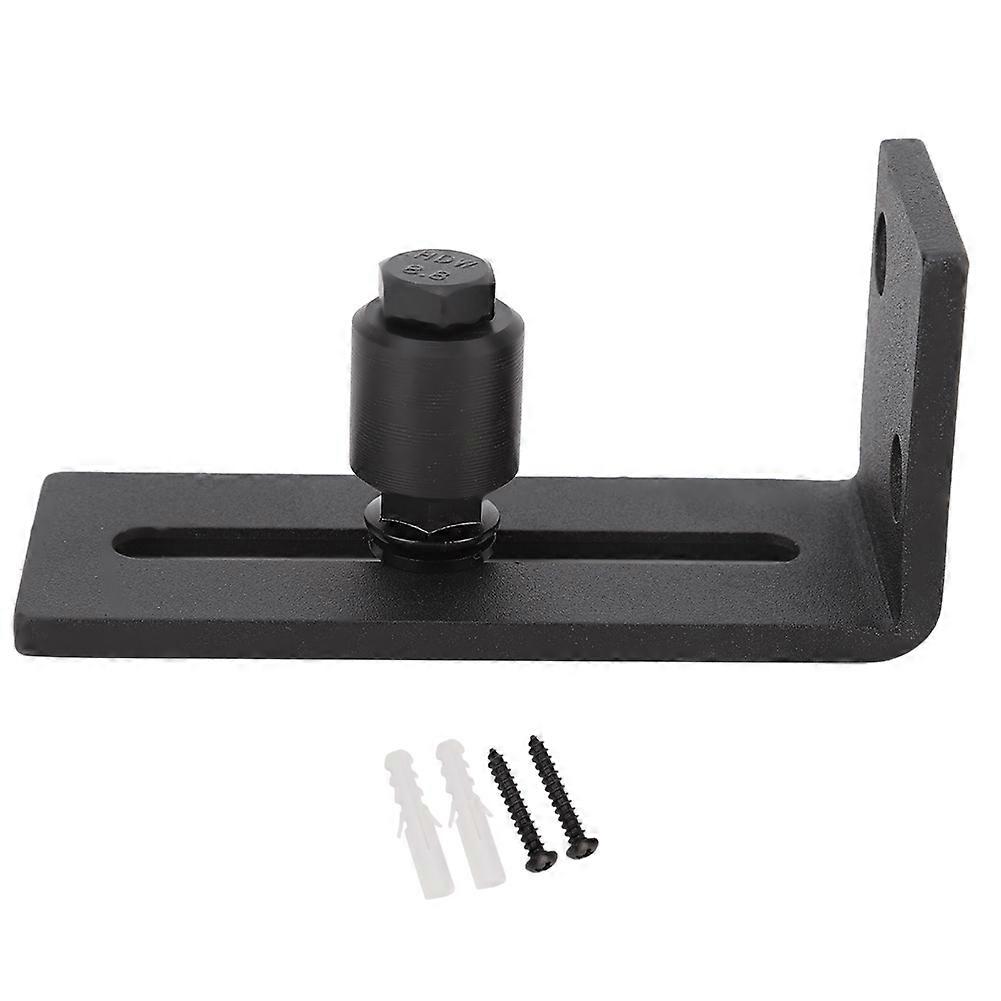 Carbon Steel Adjustable Sliding Floor Guide for Barn Door Hardware Accessory (Single Roller)