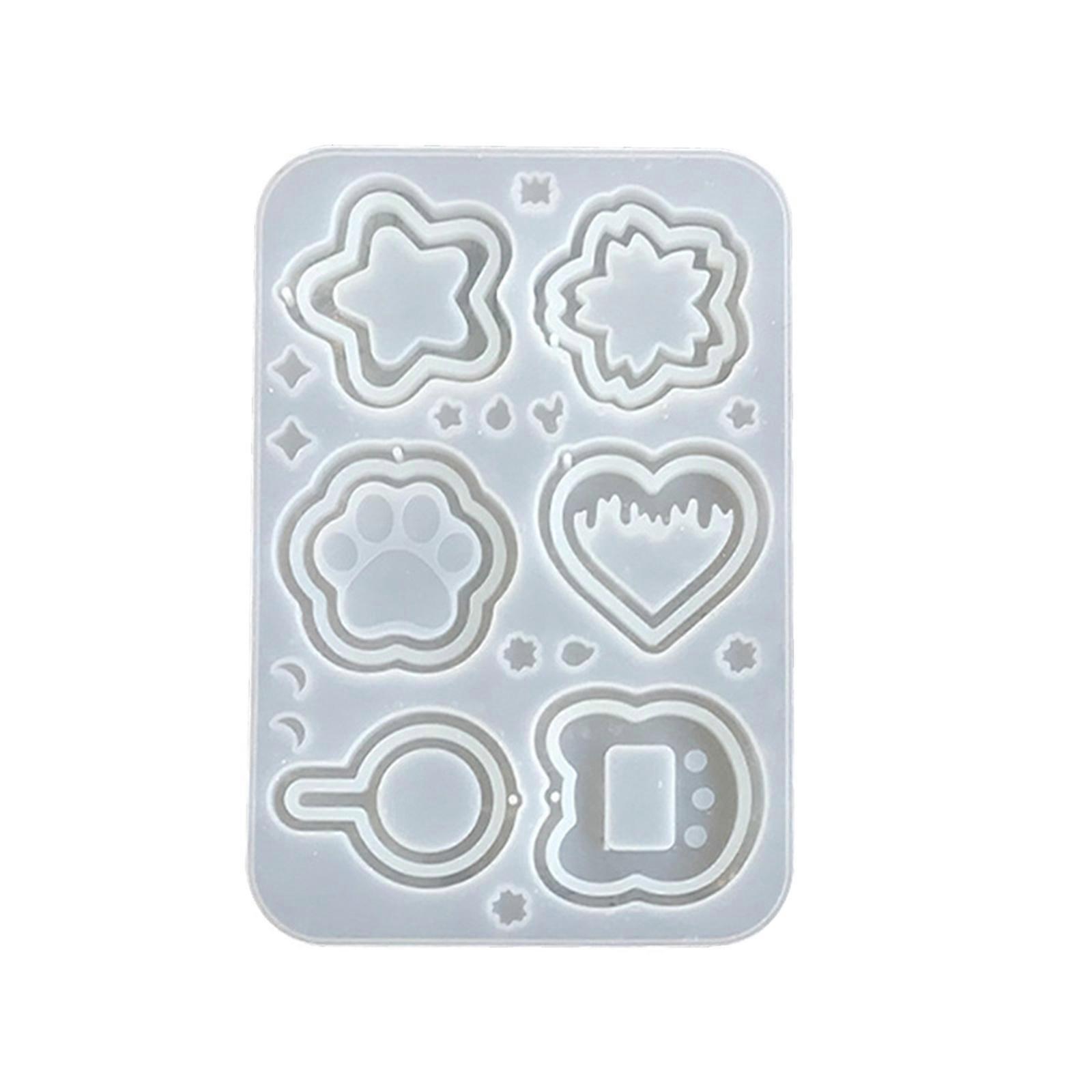 Clear Quicksands Mold Epoxy Resin Molds Shaker Quicksands Oil For Resin Epoxy Casting Mold Silicone Jewelry Making