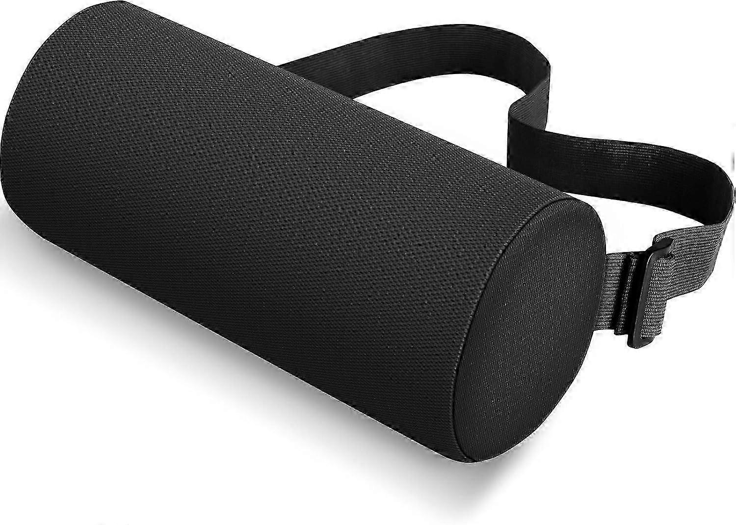 Lumbar Roll Support Pillow For Office Chair, Car, Gaming Chair, Memory Foam Back Cushion With Washable Cover For Relieving Back Pain Improving Postu