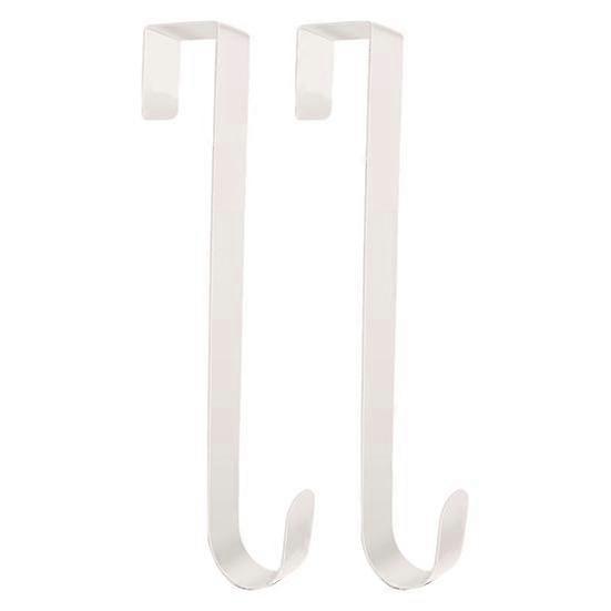 2Pcs Wreath Hangers Metal Door Wreath Hooks Rustproof Corrosion Resistant Not Easily Deformed Front Door Wreath Hooks Garland Hangers