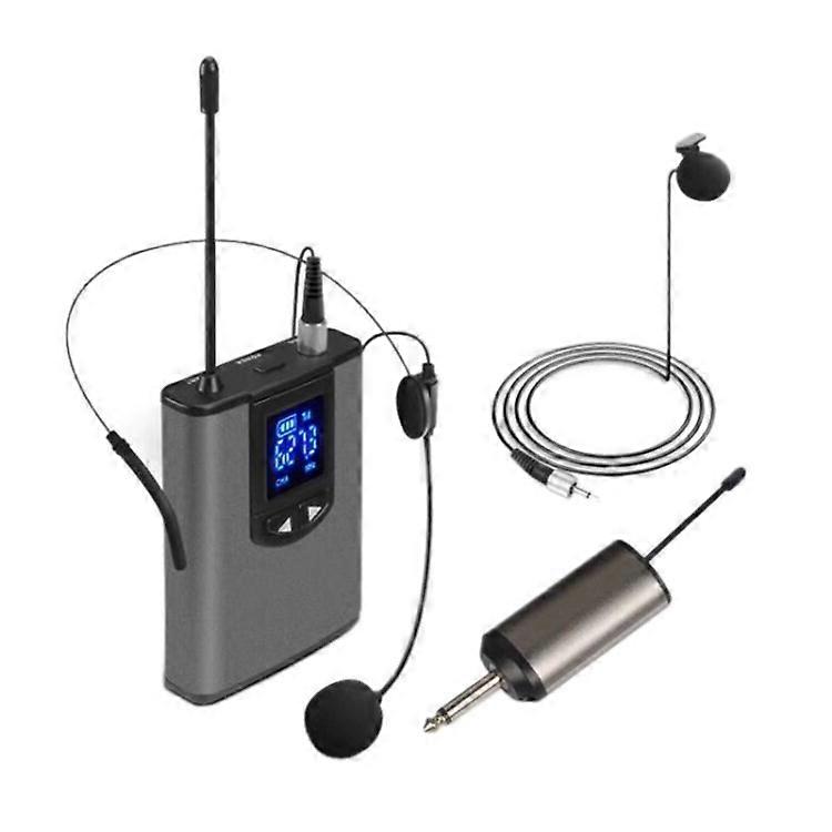 Wireless Headset Microphone Lavalier Lapel Mic for Cameras Smartphones Laptops