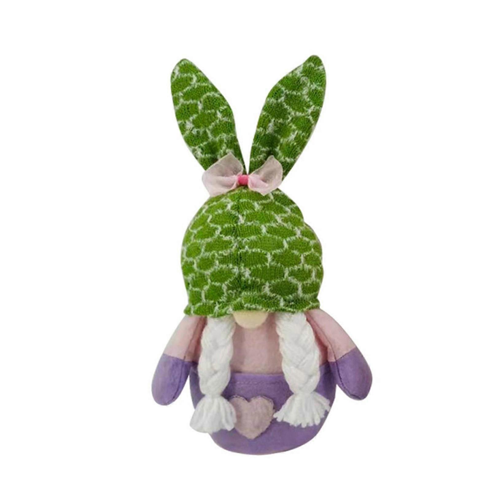 2PC Easter Bunny Gnomes Spring Gift Room Plush Faceless Doll Decorations Present