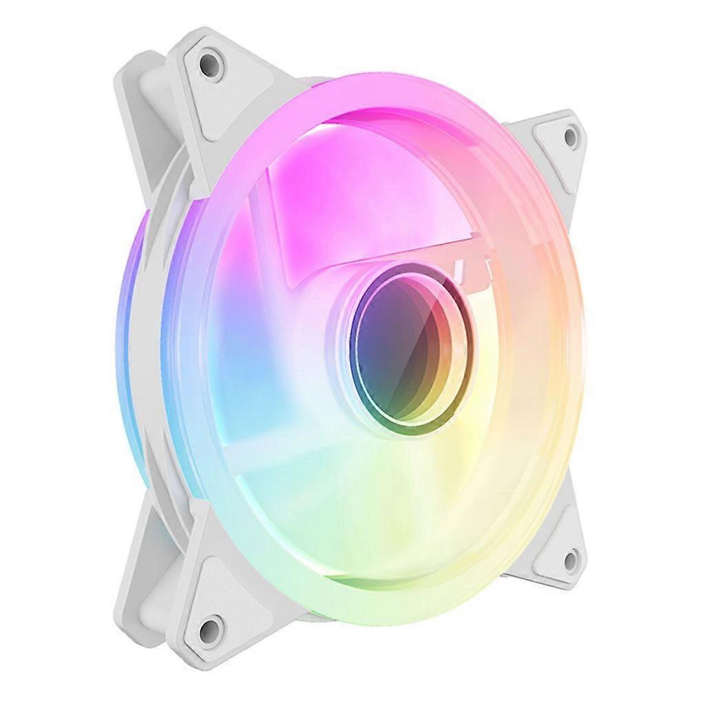 ARGB 120mm Computer Case Fan With 2 Light Effect PWM  Temperature Control