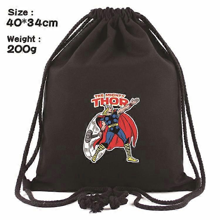 Marvel Superhero Peripheral Backpack Anime Drawstring Drawstring Pocket Simple Student School Bag Sac de rangement
