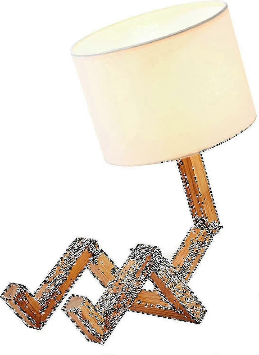 Table lamp solid wood robot folding table lamp without bulb