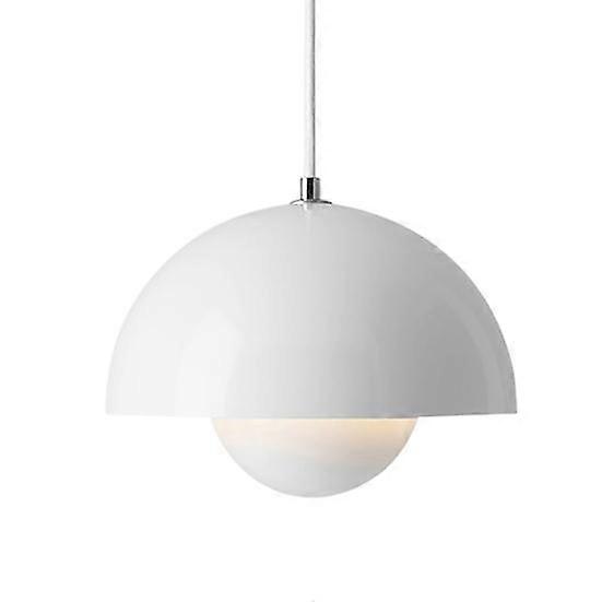 Simple Flower Shape Lampshade Small Chandelier Adjustable Wire Length Three Light Colors Modern Globe Kitchen Dining Room Ceiling Lamp