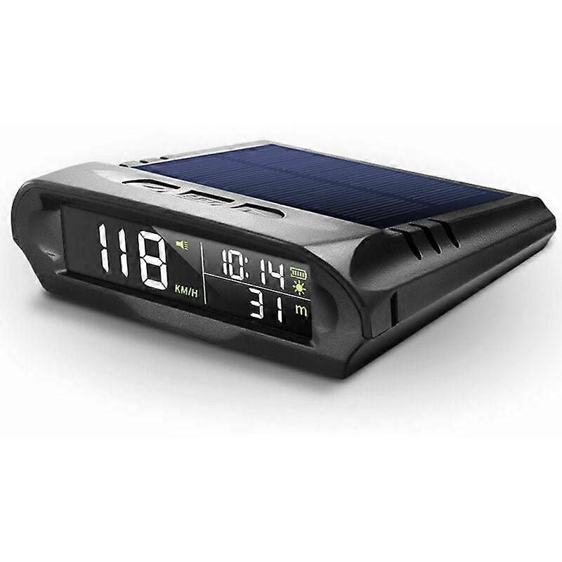 Digital Speedometer with LCD Screen, KMH/MPH Overspeed Alarm, Display Time, Altitude, Temperature and Speed