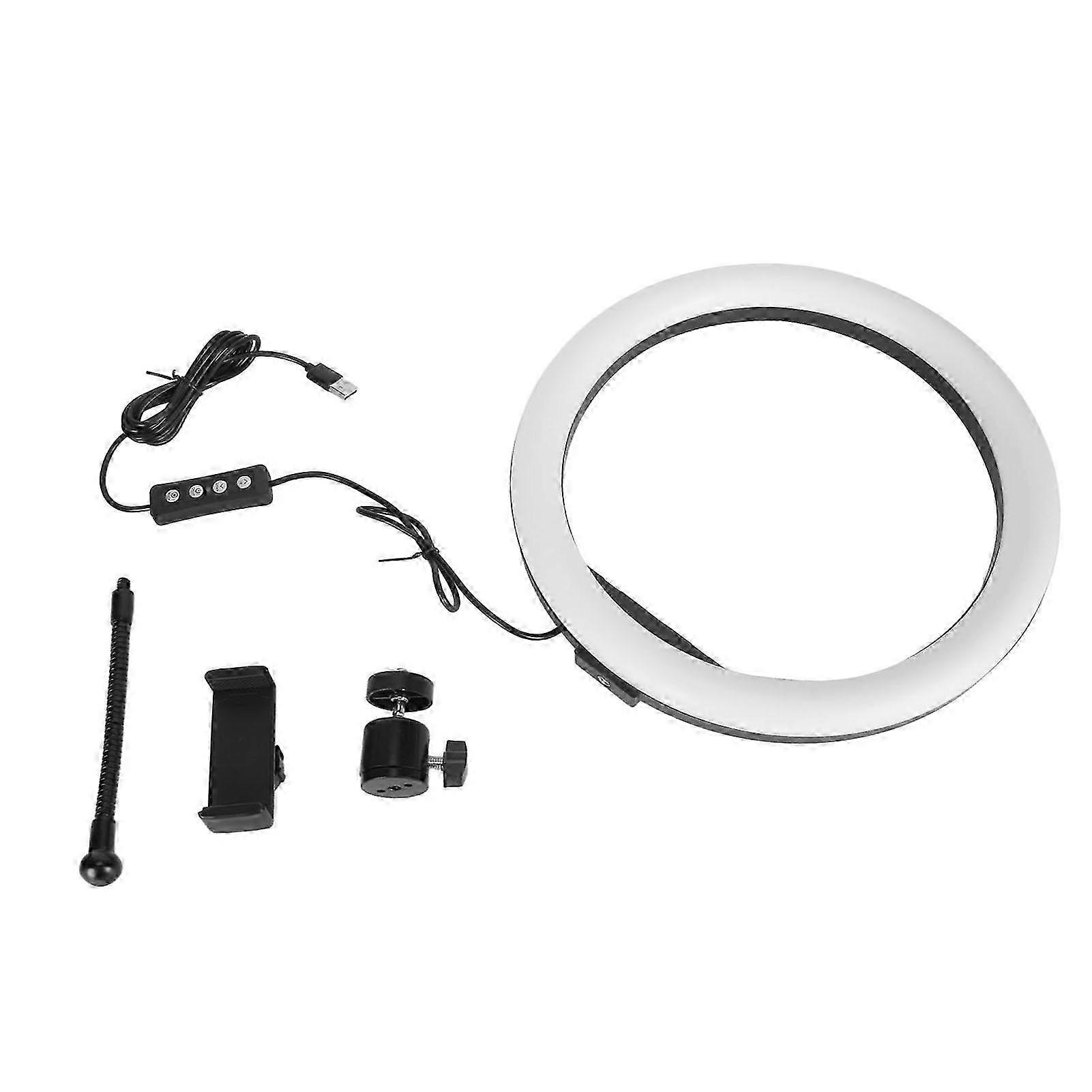 LED Circle Light 1/4 Inch Threaded 162 LED Energy Saving Light Beads Circle Light with Stand for Live Streaming