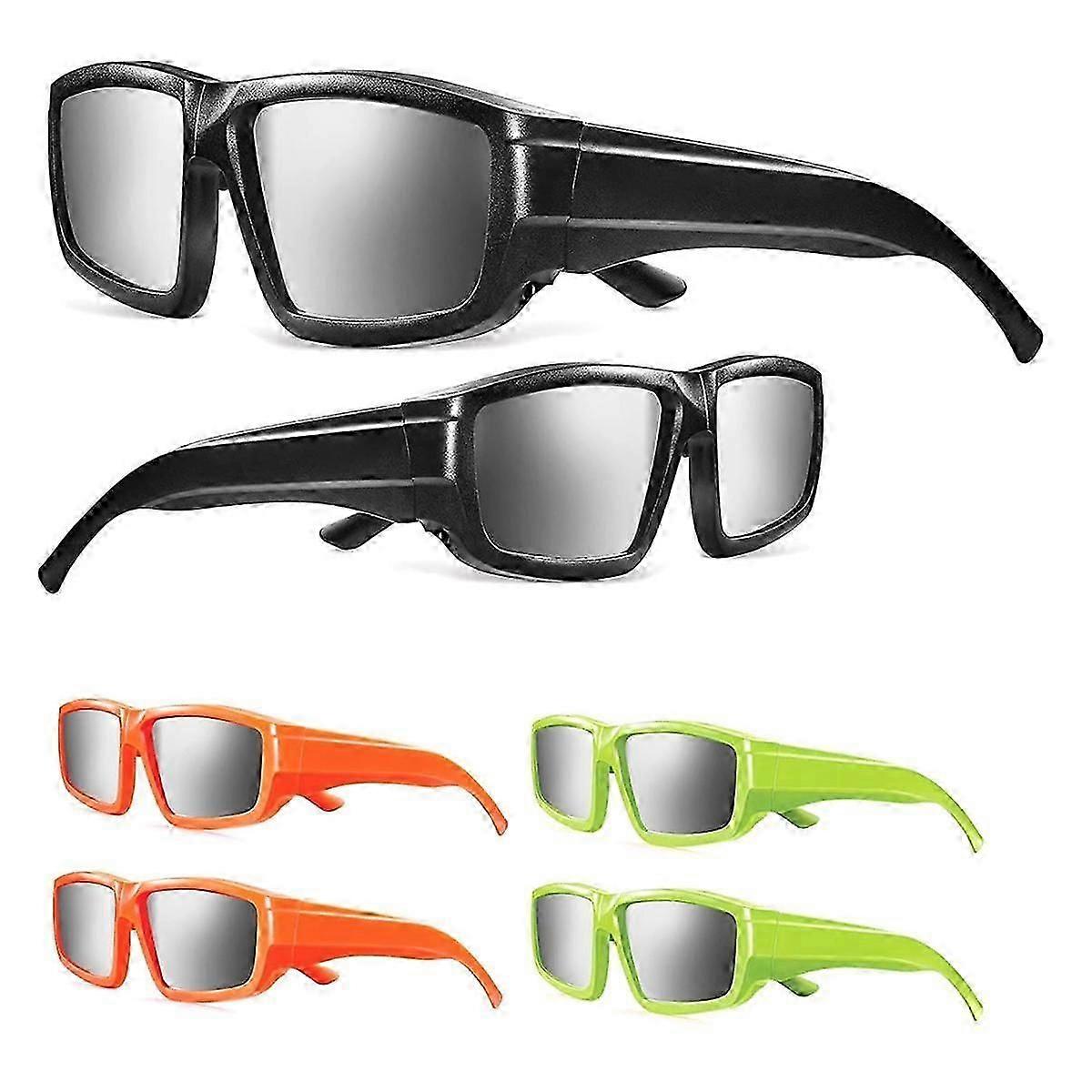 6Pack Solar Eclipse Glasses Safe Shades for Direct Sun Viewing-Good