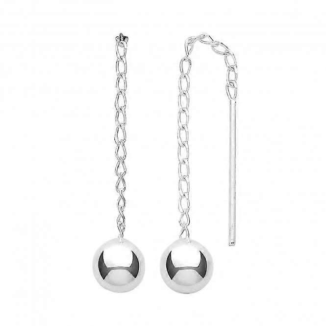 Acotis Silver Ball Earrings Drops G51243