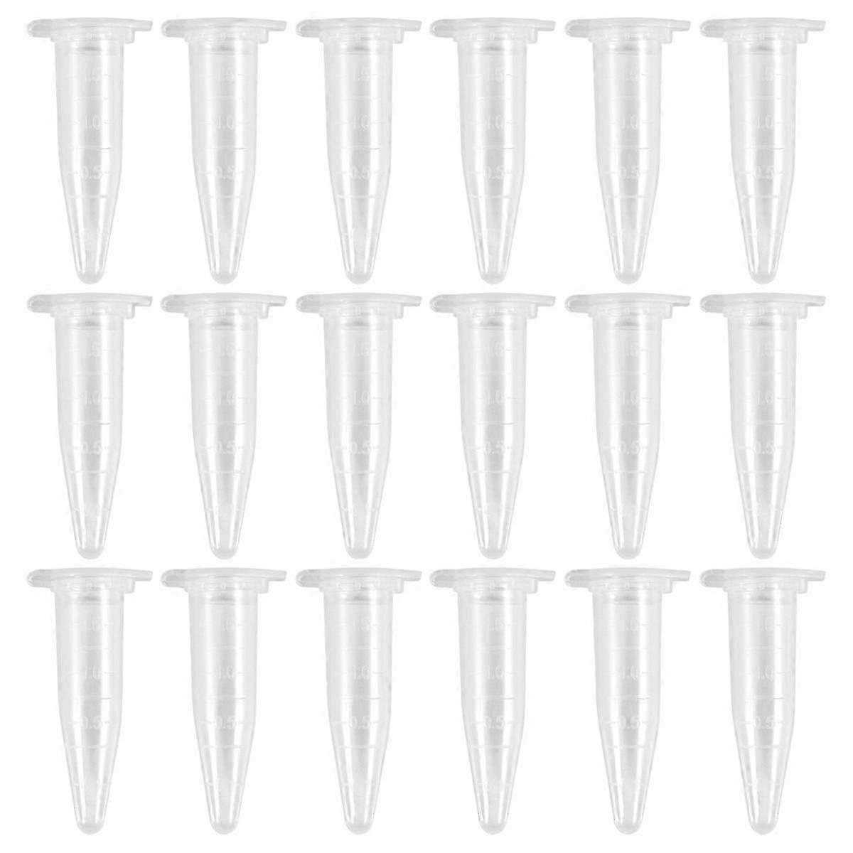 1000Pcs Mini Centrifuge Tubes 1.5Ml Raduated Clear Plastic Centrifuge Vials with Flat-Top Snap Cap js