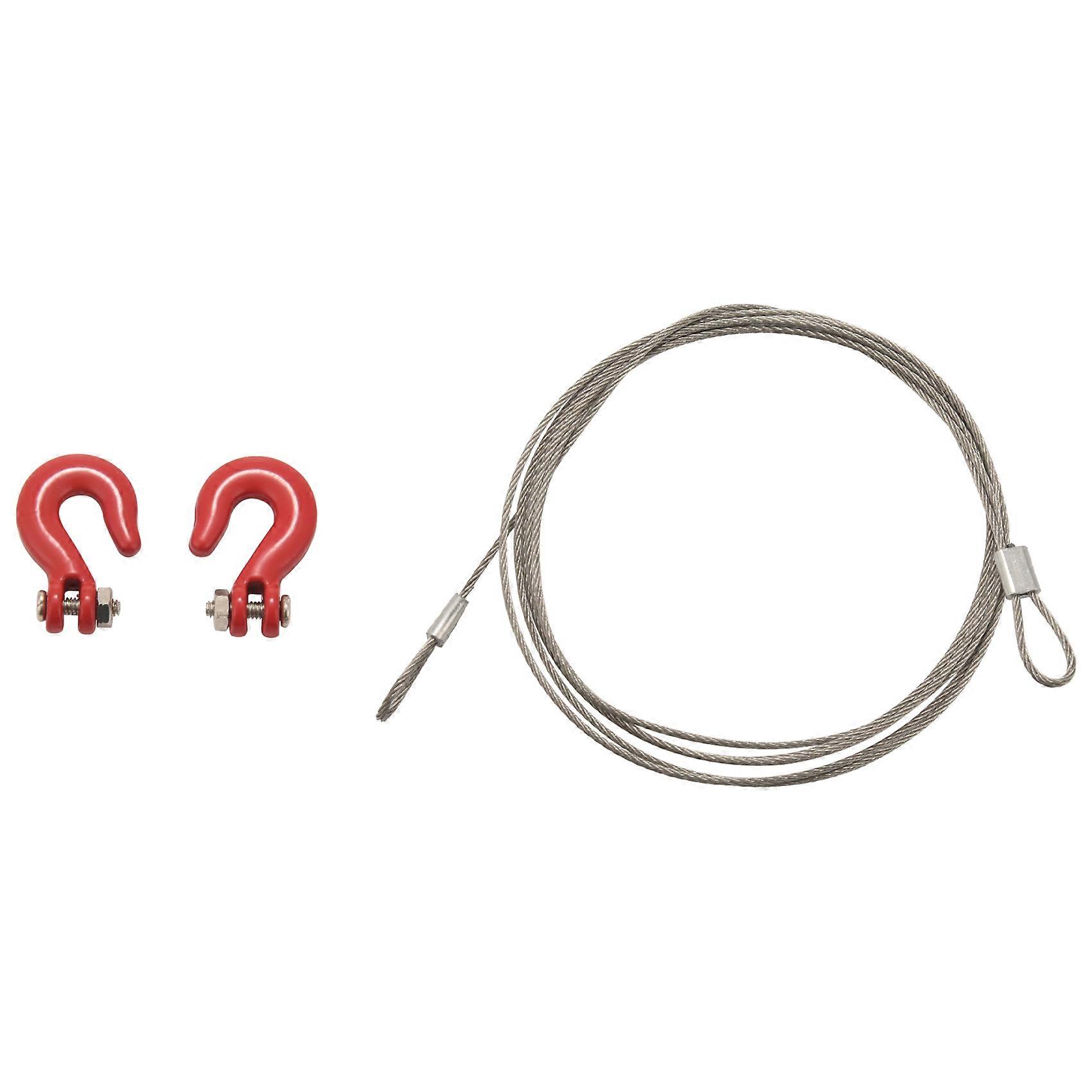 1: 10 RC Trailer Wire Rope with Hooks for RC Car 1/10 D90 Axial SCX10