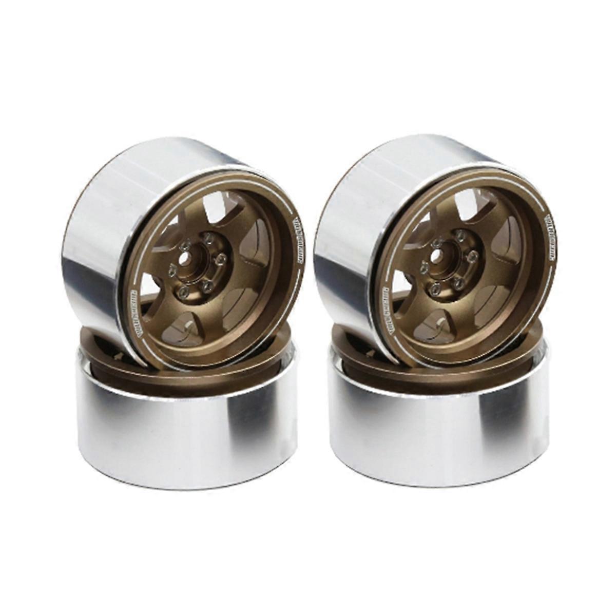 4PCS 2.2 Inch RC Beadlock Wheels W/ For 1/10 RC Axial Wraith RR10