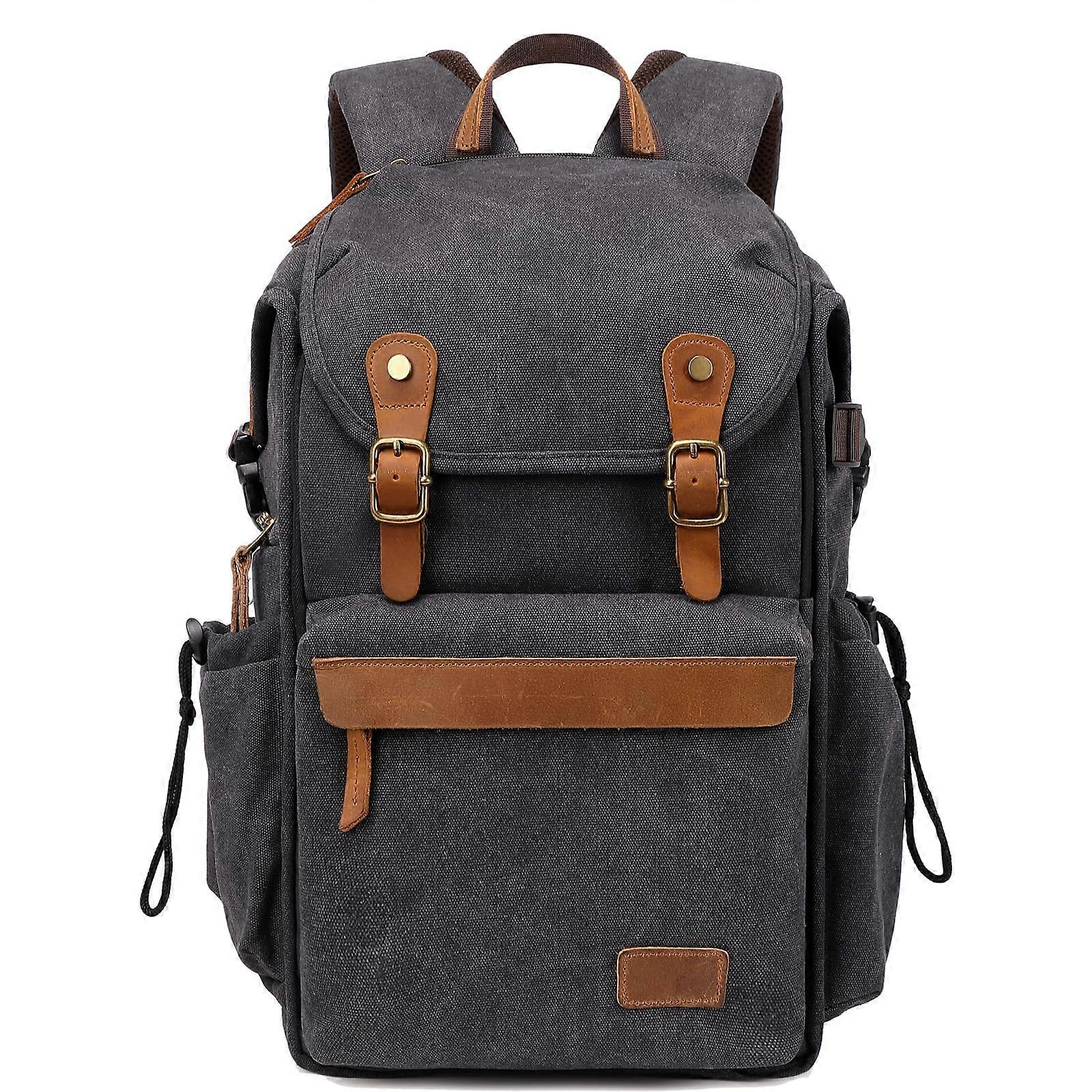Camera Backpack; Professional UAV camera bag; Backpack Photo Canvas Backpack Camera Bag (Gray)