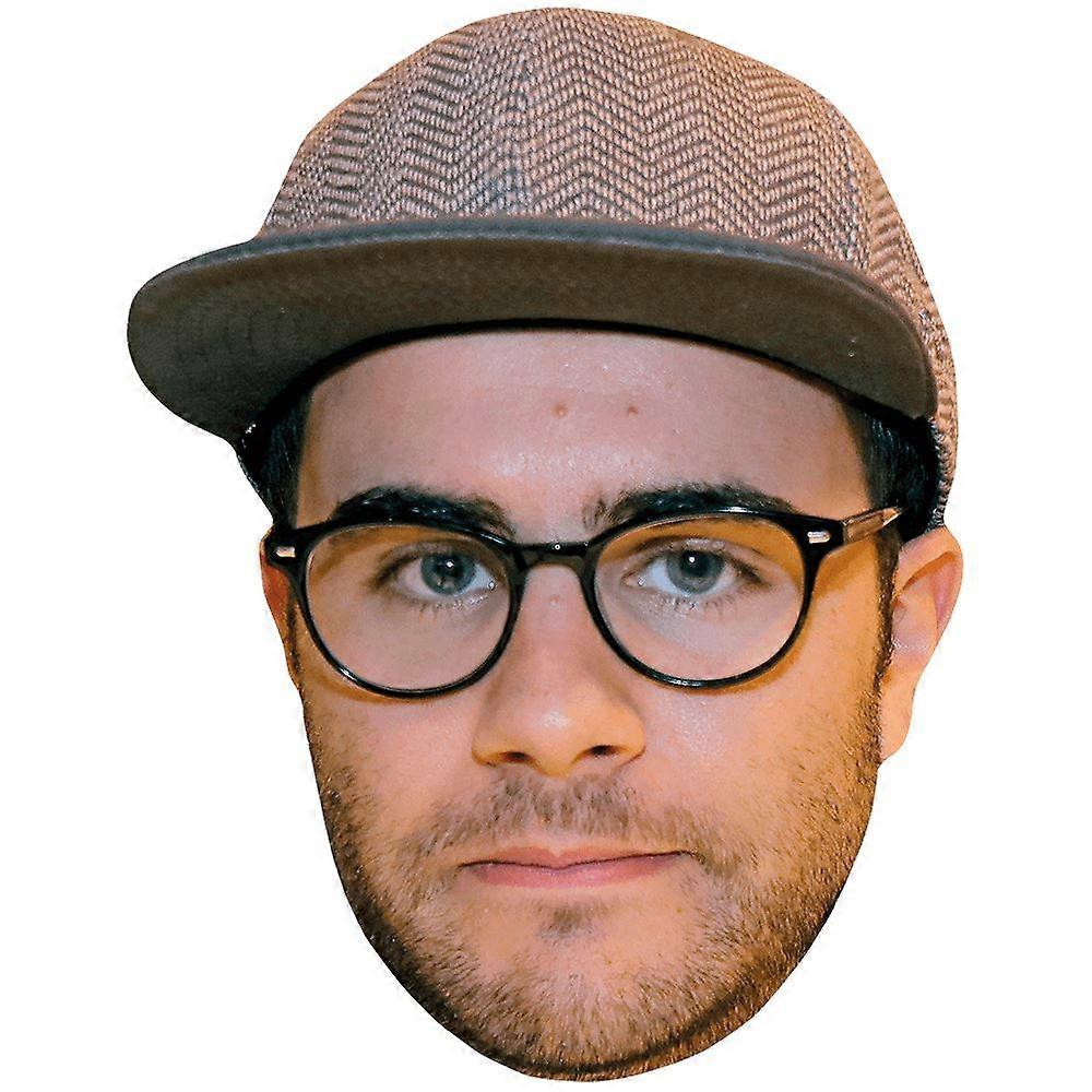 Cyprien Lov (Glasses) Celebrity Mask, Flat Card Face