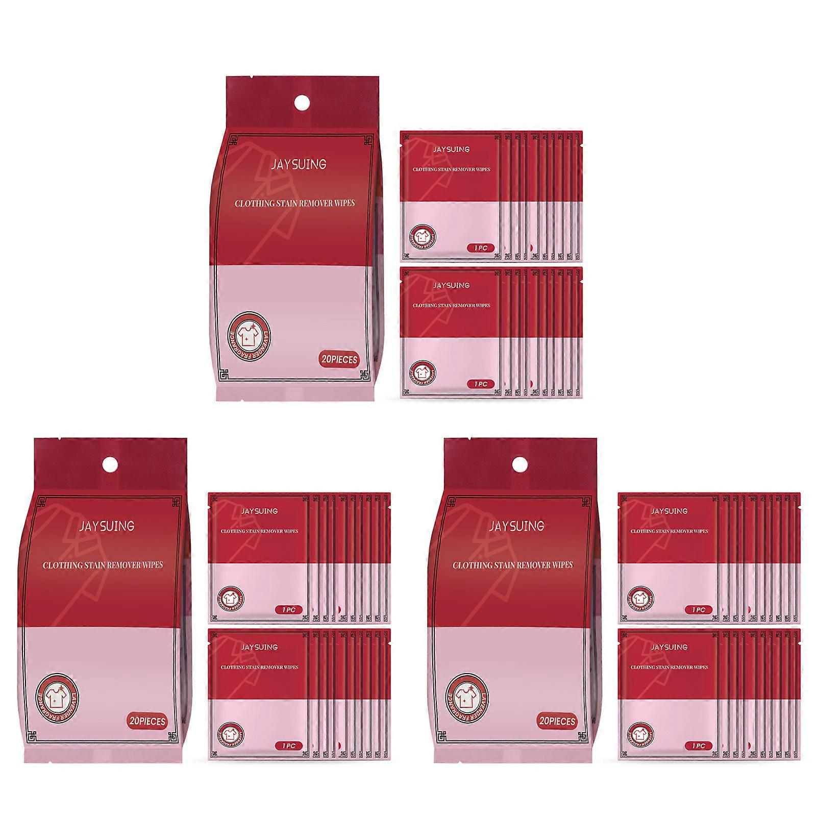 Stain Remover for Clothes Individual Wrapped Cleaning Wipe for Fabric