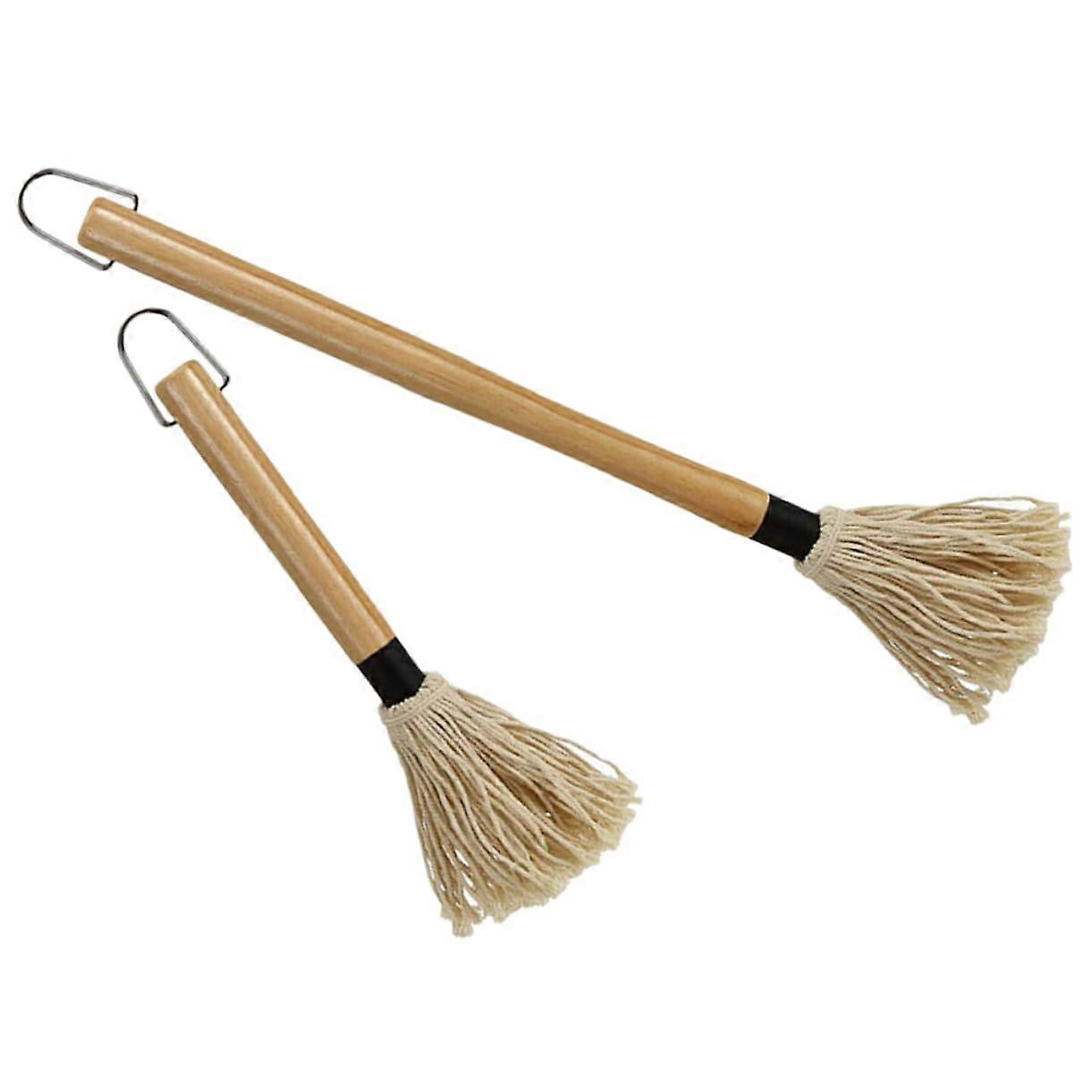 Grilling Mop Brush Non-Wooden Handle for Barbecue, Multifunctional Durable BBQ Accessory, Easy to Clean