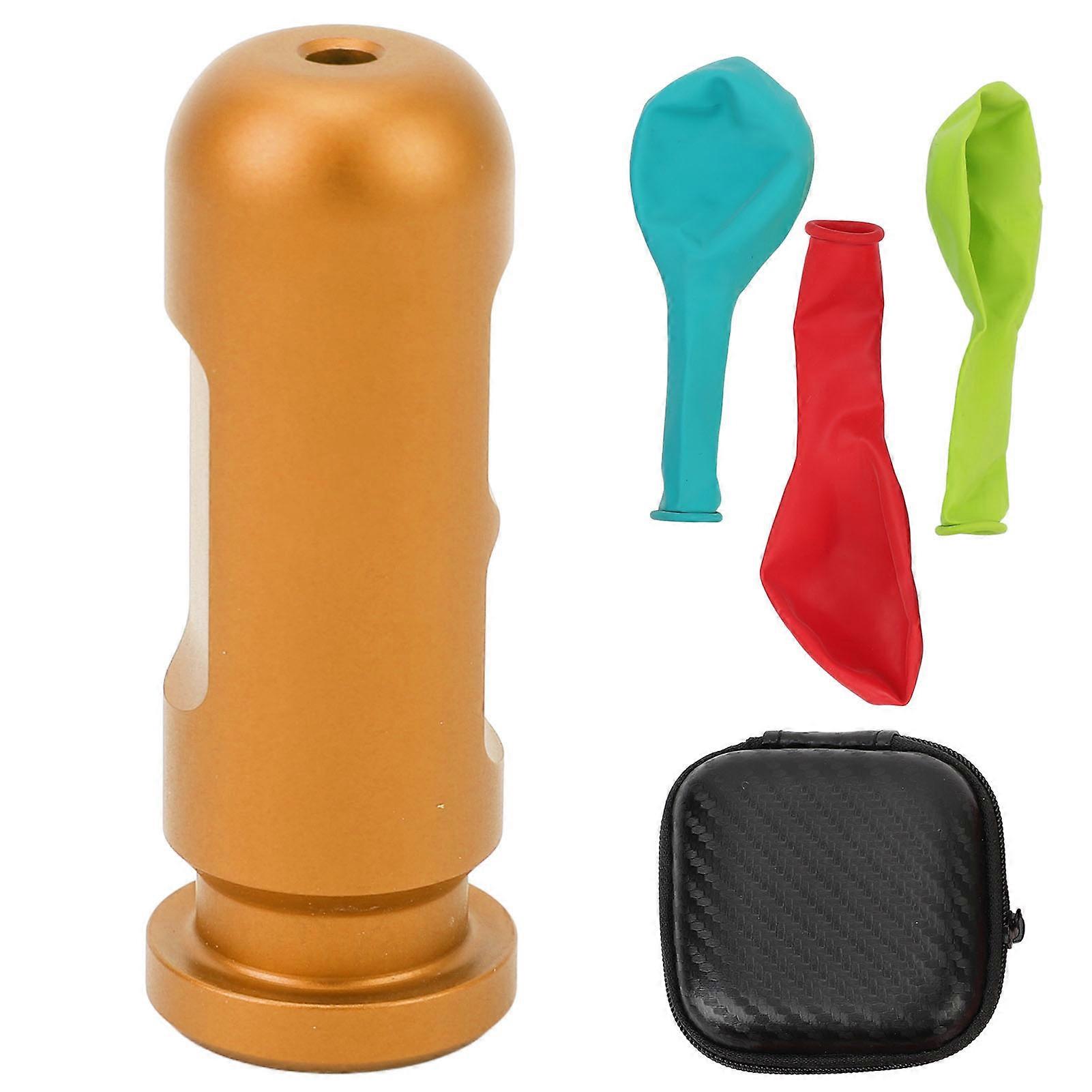 Ear Equalization Training Tool Aluminum Alloy Ear Pressure nce Auxiliary Practice Tool for Snorkeling Underwater Free Diving Beginner Gold